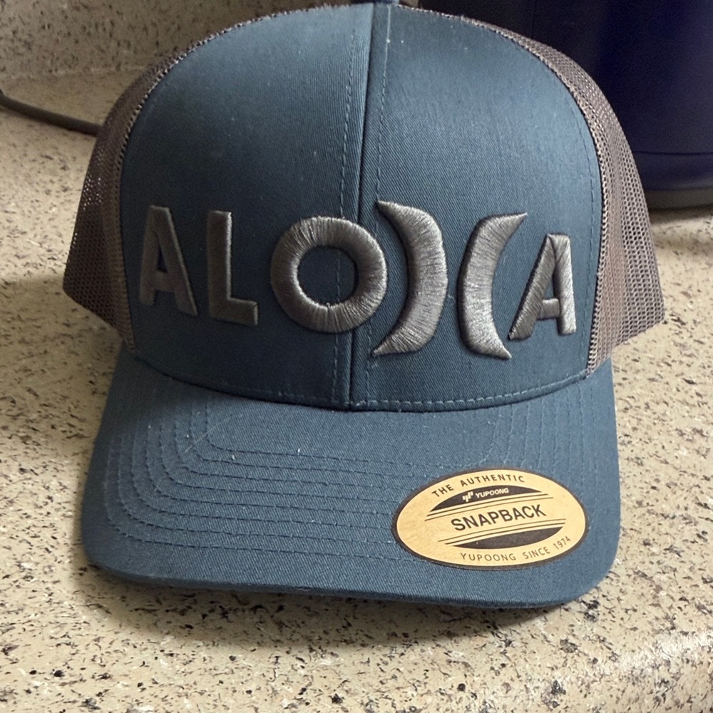 Hurley Aloha Blue and Gray Trucker Hat
